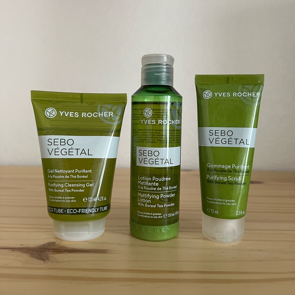 Yves Rocher Sebo Vegetal face care set for combination to oily skin